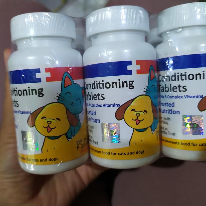 Gambar CONDITIONING 200 TABLETS raid all vitamin untuk kucing dan anjing B dari petshopsni undefined Tokopedia