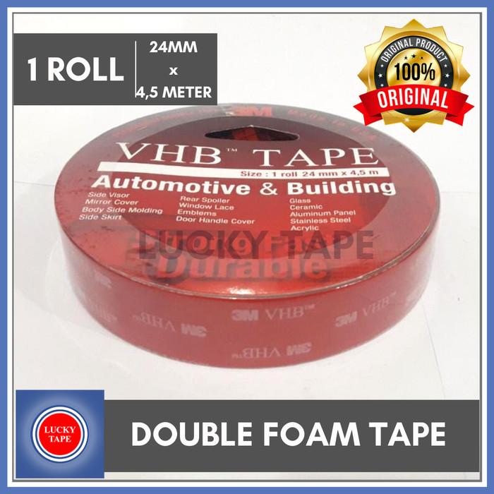 Gambar 1 BOX Double Tape 3M VHB Automotive 4900 24mm x 4.5m Merah Ori 1" INCH dari Lucky Tape undefined Tokopedia