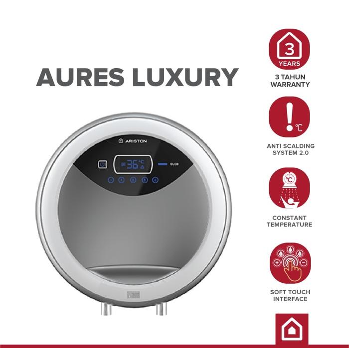 Jual Ariston - Aures Luxury - Electric Instant Water Heater - Jakarta Barat  - Securitypartner | Tokopedia
