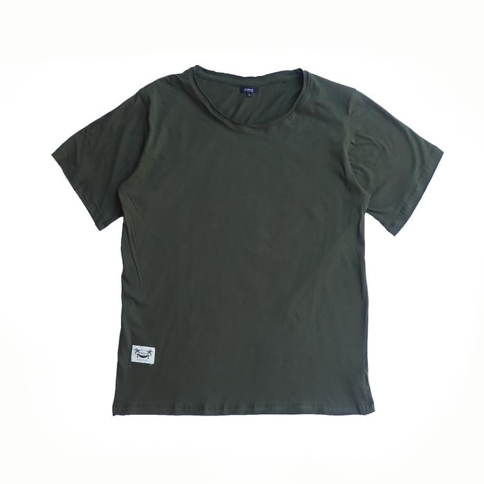 Jual RAW NECK UNFINISH T-SHIRT GREEN 