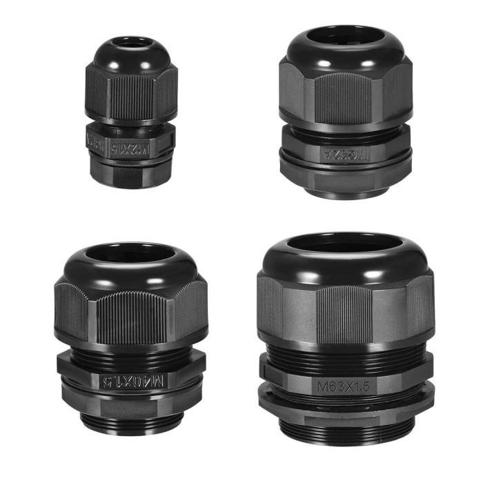 Gambar pvc cable gland m50 kabel gland m50 x 1.5 plastik - Hitam dari Budinet Online Store undefined Tokopedia