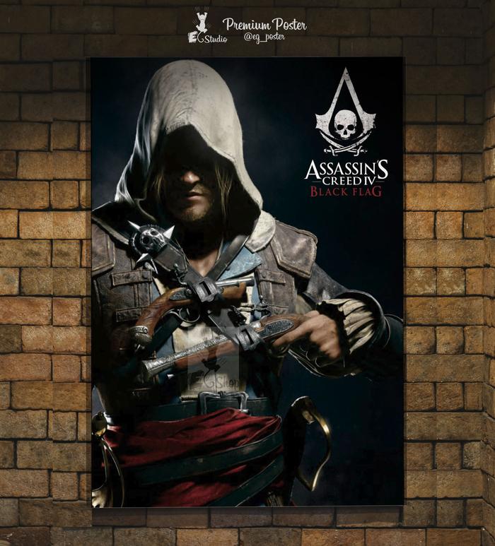 Ubisoft Collection Poster Jual Poster Game - ASSASINS CREED IV BLACK FLAG - ubisoft - Poster Film ...
