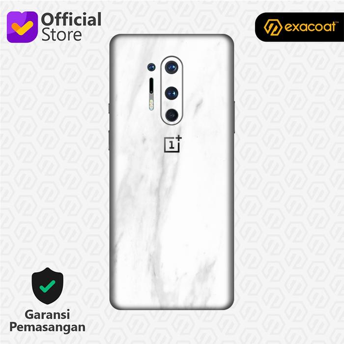 Gambar [EXACOAT] OnePlus 8 Pro 3M Skin / Garskin - Marble White - Model Cut Only dari Exacoat undefined Tokopedia