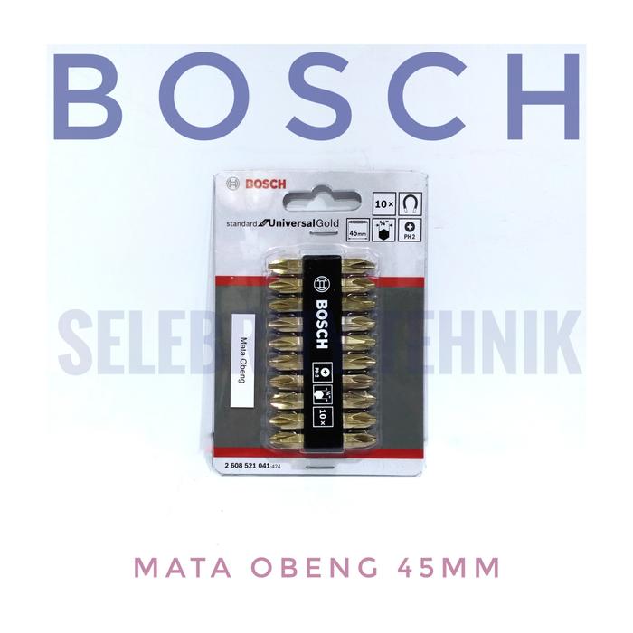 Gambar SET MATA OBENG STANDARD BOSCH PH2 - 45mm dari Selebrity Tehnik undefined Tokopedia