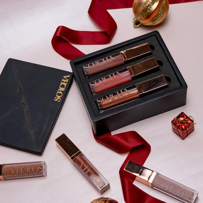 Gambar Sorcha Exclusive Box (3 Lipglows) - RoteMoyoMolana dari Sorcha Cosmetic Official undefined Tokopedia