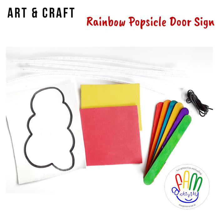 Gambar DIY Art Craft Anak usia 3 tahun keatas - Rainbow Sign dari Bagasi Panda undefined Tokopedia