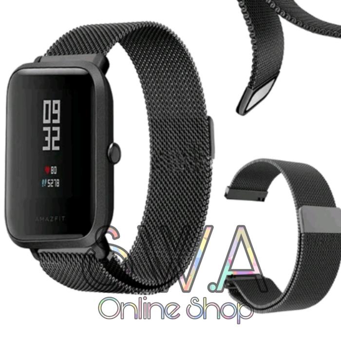 Milanese Magnetic Loop Strap Tali Jam Xiaomi Amazfit Bip Lite U Lit S  Rose Gold