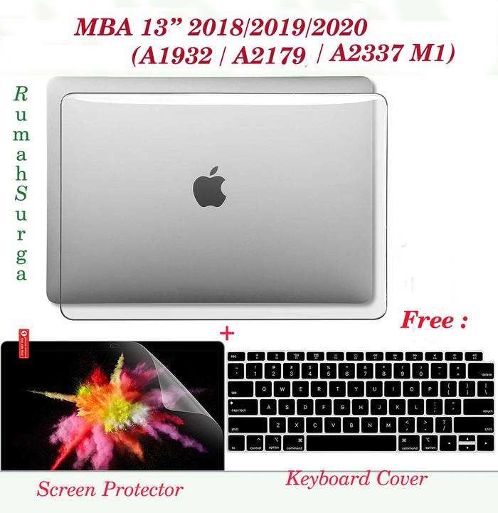 Jual Crystal Case for MacBook Air 13 Inch 2018 (A1932) (Bundle