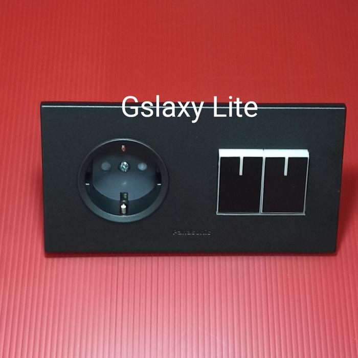 Gambar Saklar Panasonic Hitam / Style Stok kontak + Seri - Hitam dari Planet Electric undefined Tokopedia
