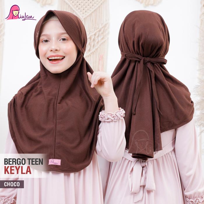 Gambar Bergo Teen KEYLA | MiuLan Kids - Choco dari Ayasofya Hijab undefined Tokopedia