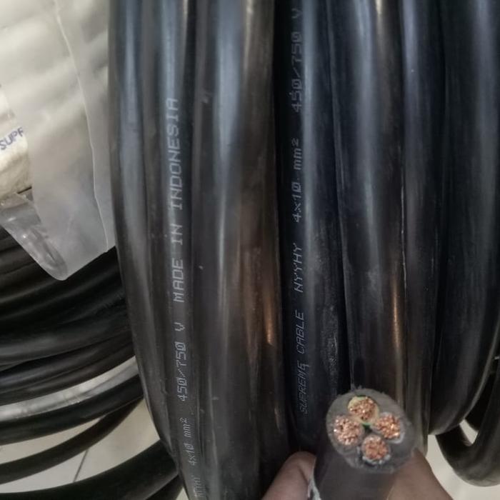 Jual KABEL LISTRIK SERABUT NYYHY 4x10mm SUPREME potongan/meteran/eceran ...
