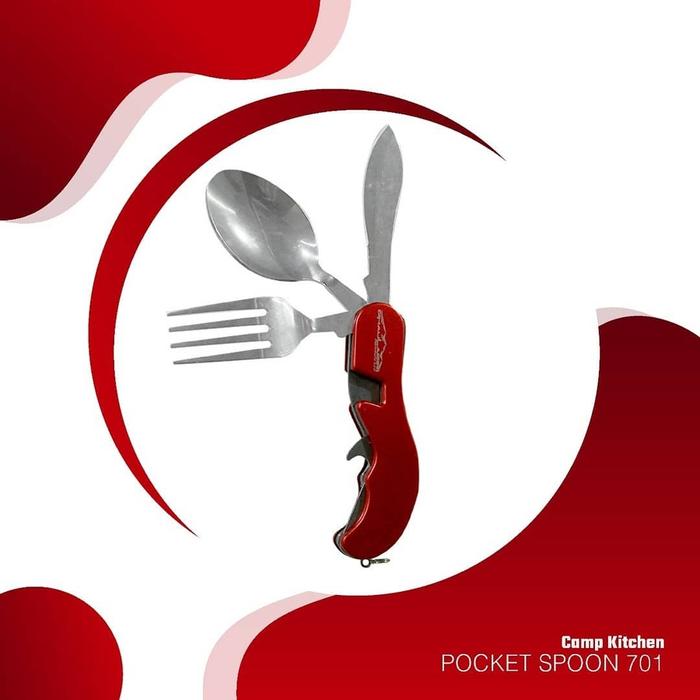 Gambar Sendok Multitool Sendok Camping 3in1 - Merah dari Jayagiri Official Store undefined Tokopedia