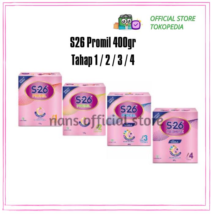 Gambar S-26 Procal Tahap 1 / 2 / 3 / 4 Vanila Susu Pertumbuhan Anak S-26 400g - Tahap 4 dari NANS OFFICIAL STORE undefined Tokopedia