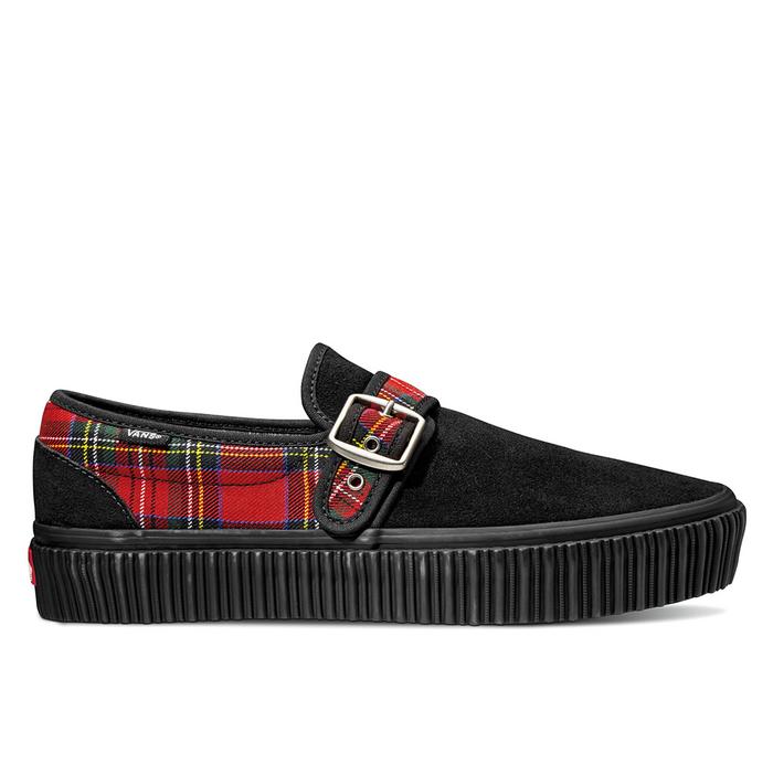 Jual Vans Slip On Style 47 Creeper Tartan Black Kota Bandung