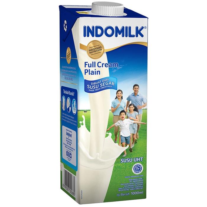 Gambar Indomilk Susu Cair Uht Plain 1000Ml dari rostinishop undefined Tokopedia