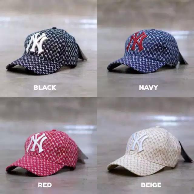 Topi MLB Korea Monogram Adjustable Cap 