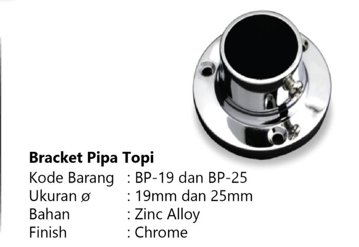 Gambar bracket pipa stainless 25mm / 1inch perpasang dari bintangterangbaru_NEW undefined Tokopedia