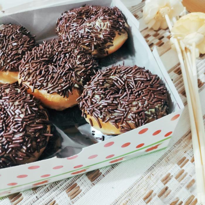 Gambar Donat Coklat Keju Gula Polos - Gula dari Loe Poenja undefined 5 Tokopedia