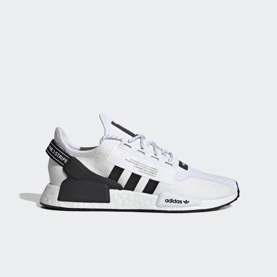 Sepatu Adidas NMD R1 V2 White Black 