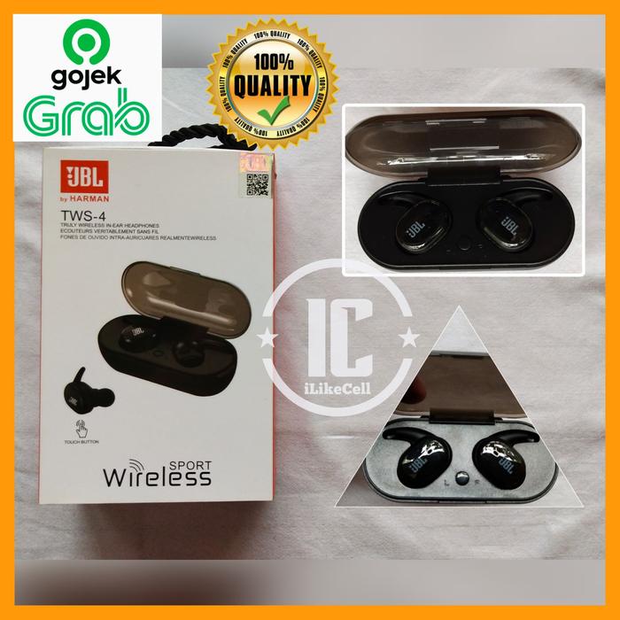 Earphone Cara Pairing Jbl Tws Headset Bluetooth Jbl Tws4 Earphone JBL Tws-4  Handsfree Jbl TWS-4 TWS-4