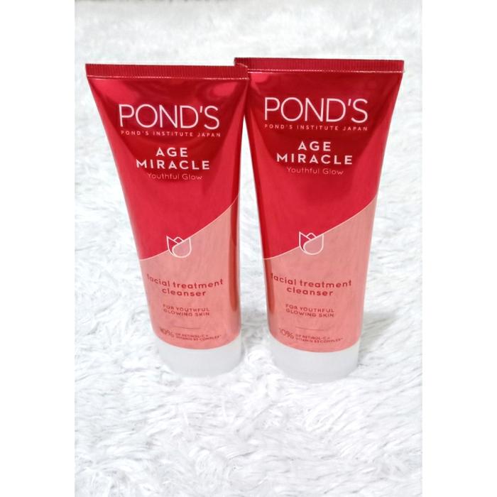 ponds age miracle youthful glow facial treatment cleanser