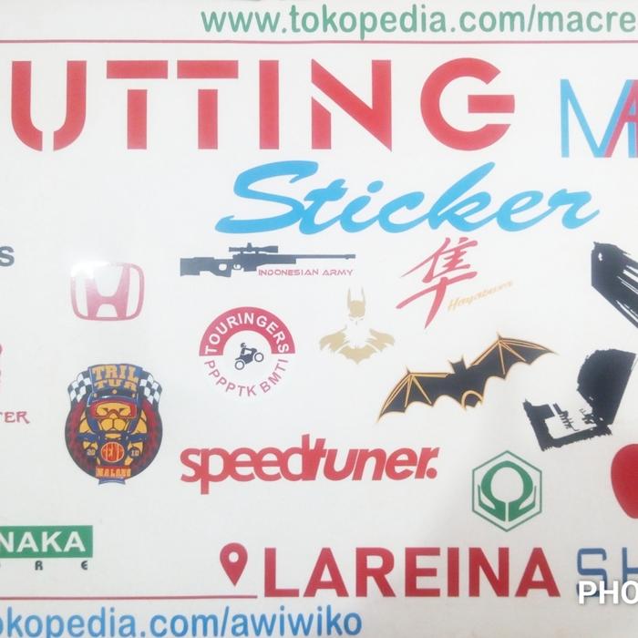 Gambar Cutting sticker custom dari Growina Acrylic undefined Tokopedia