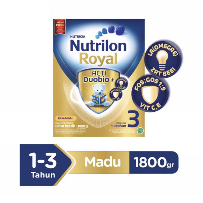 Gambar Nutrilon Royal 3 Madu Kemasan Box 1.8kg 1800gr 1800g dari BEE SUSU. undefined Tokopedia