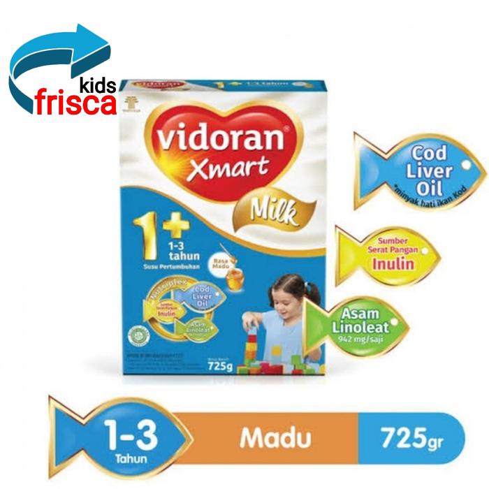 Gambar Vidoran Xmart 1+ Madu 725gr susu formula pertumbuhan dari frisca kids undefined Tokopedia