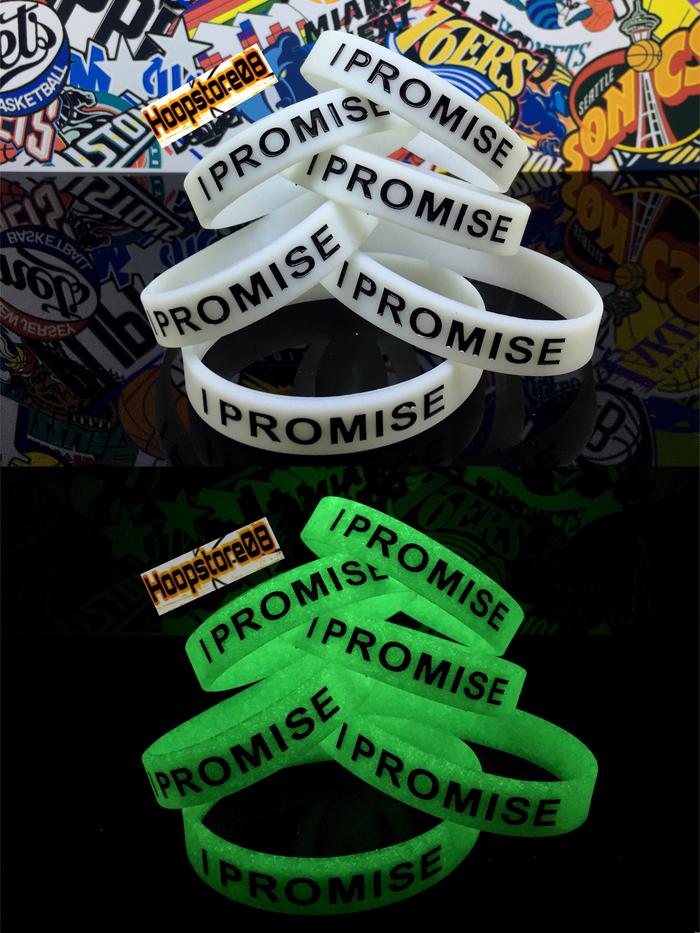 Jual Gelang basket nba wristband Lebron james I promise glow in