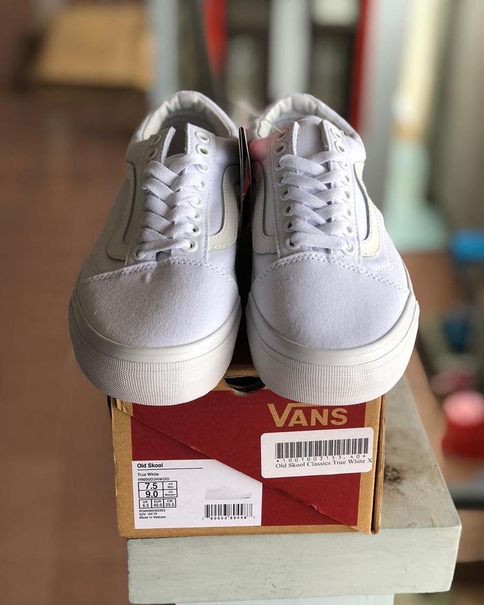 Old Skool Vans Original Kode Hf Jual Vans Oldskool Lx Triple White