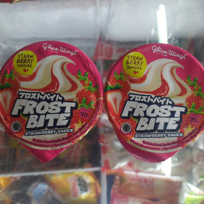 es krim glico wing varian Cup Strawberry