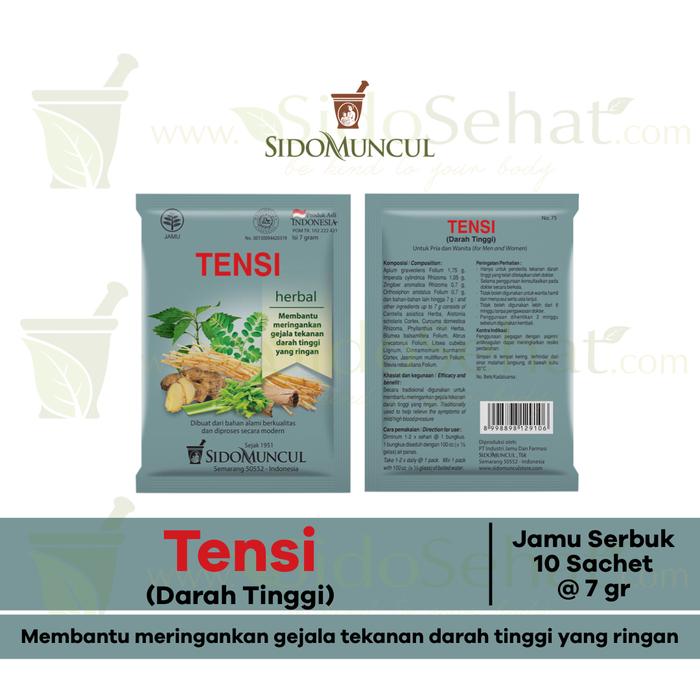Jual Jamu Tensi Sidomuncul Meringankan Gejala Tekanan Darah Tinggi Jakarta Selatan Sidosehat Tokopedia
