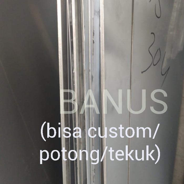 Gambar Plat stainless steel 304 stenlis 12 mm x 1,22 x 2,44 m / 4 x 8 ft dof dari BANUSSTEELL undefined Tokopedia