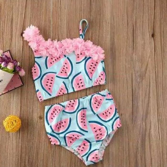 Gambar baju renang 2 pieces motif semangka for baby girl dari Maximofffbabyshop undefined Tokopedia