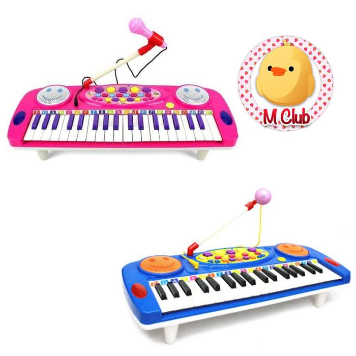 Gambar Mainan alat musik keyboard electronic piano 3702A size besar dari m club toys undefined Tokopedia