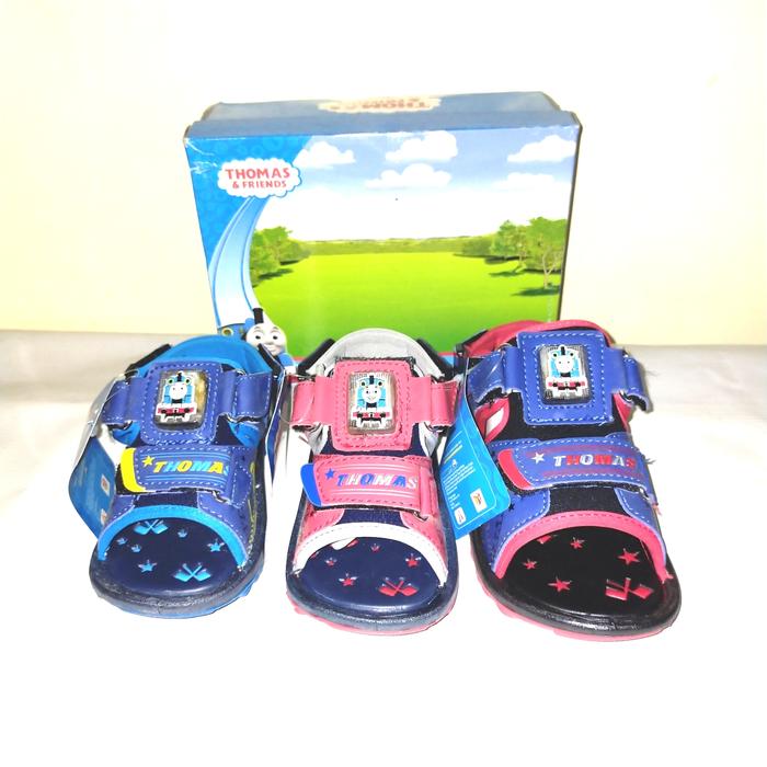 Gambar sepatu sendal anak laki thomas ardiles - 30, Navy Biru Muda dari Thallasa undefined Tokopedia