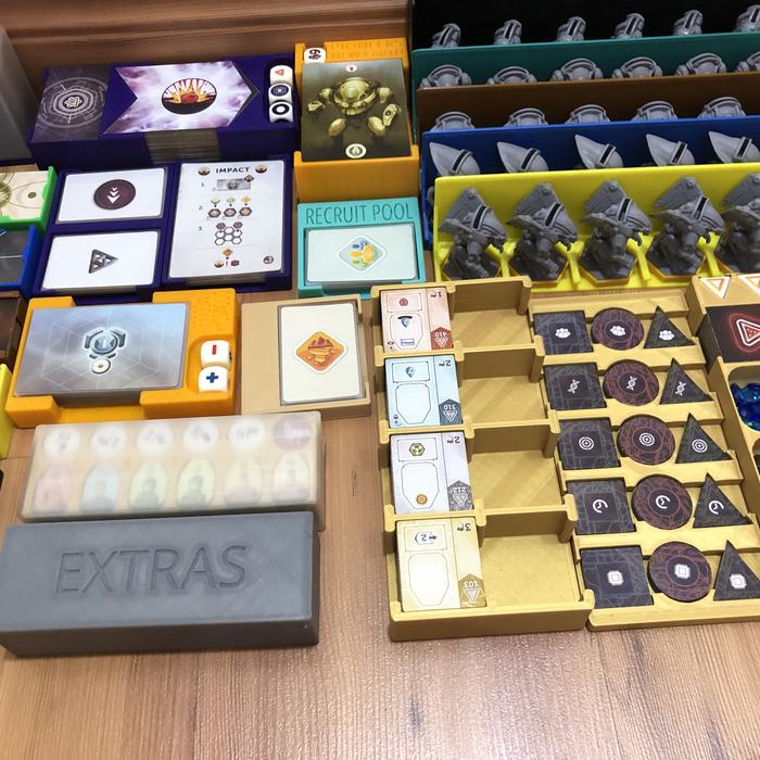 Gambar Anachrony & Exosuit Expansion Nerdbox Custom Plastic Board Game Insert dari Meeples undefined Tokopedia