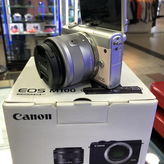 canon m100 kit 15-45 mm garansi resmi canon memory sandisk 32 di  Gallant Camera Tokopedia