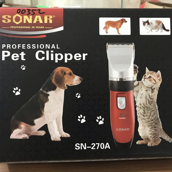 Jual Profesional Pet Clipper Sonar SN-270A Cukuran Hewan Charger