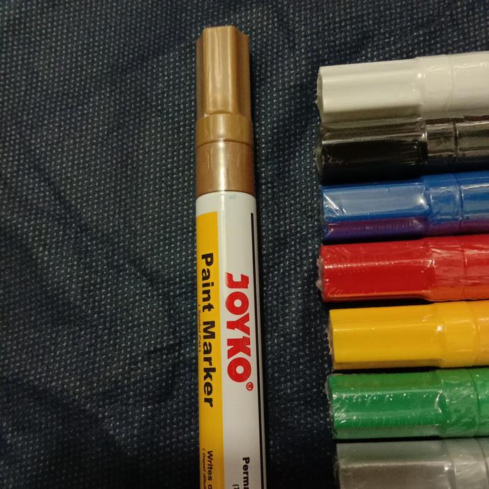 Gambar Paint Marker / Spidol Cat / Spidol Permanen "Joyko" - Gold dari Al-Amin Stationery undefined Tokopedia