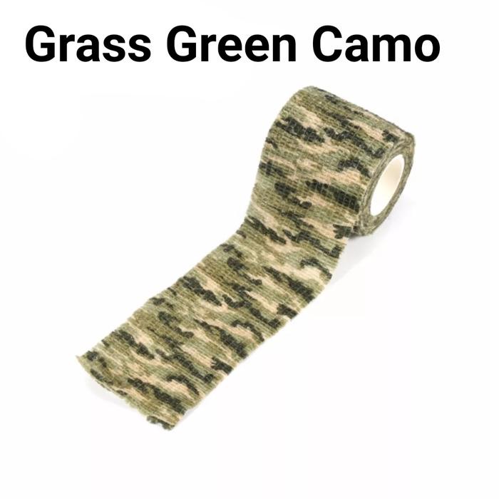Gambar Camouflage Tape Lakban Kain Kamuflase for Outdoor Hunting Airsoft dll - Grass Green dari Teknika undefined Tokopedia