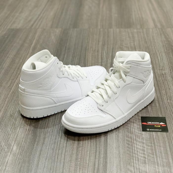 Jual Nike Air Jordan Mid Triple White Kota Surakarta