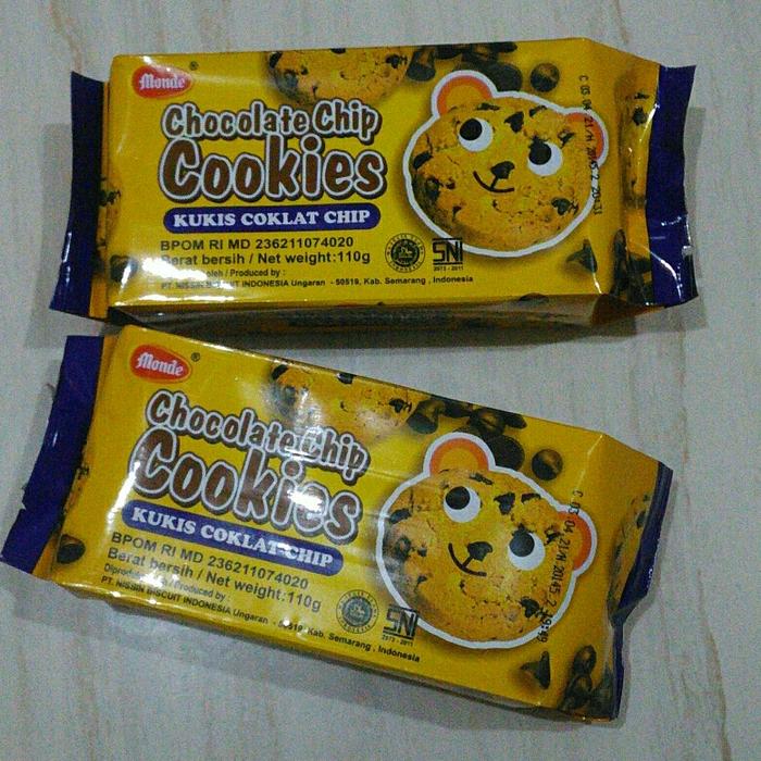Gambar Cemilan Monde Chocolate Chip Cookis 110gr dari Tambah Raya shop undefined Tokopedia
