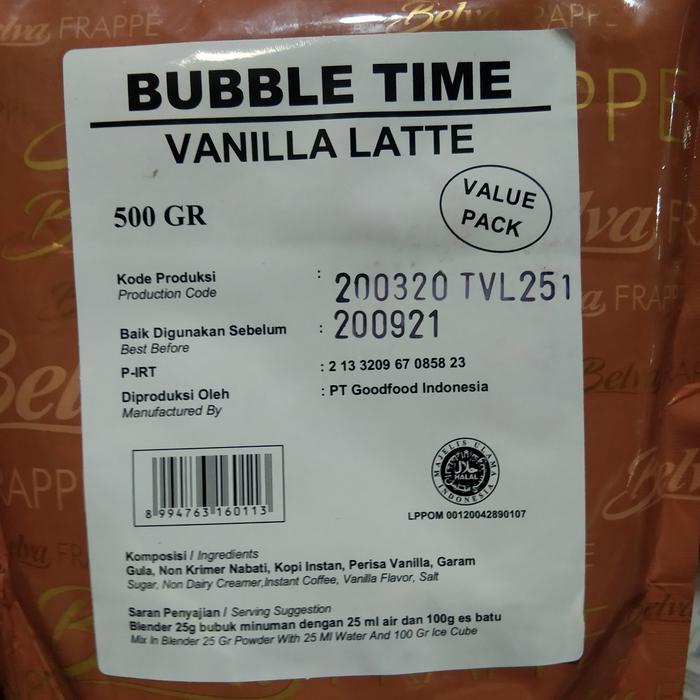 Gambar Bubble time All Variant - Vanilla Late dari Samudera Maju Kencana undefined Tokopedia
