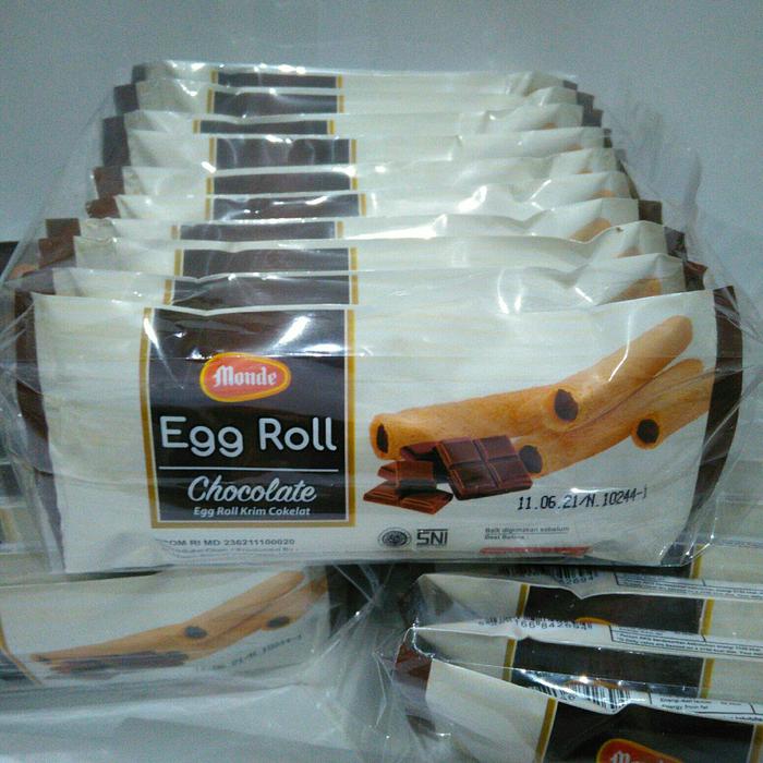 Gambar Monde Egg Roll Coklat 35gr egg roll isi coklat ,cemilan enak dari Tambah Raya shop undefined Tokopedia