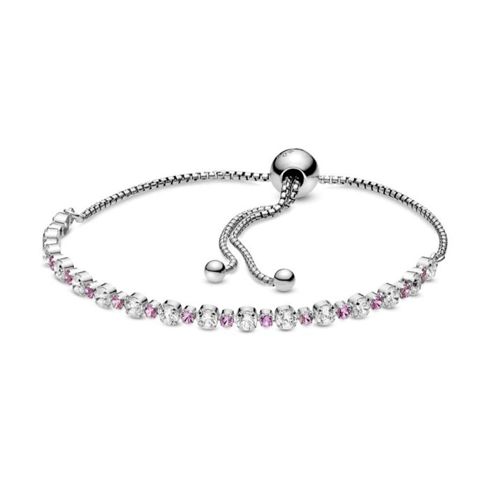 Pandora 2025 Pandora Free Bracelet 2019 Sparkling Pink Tennis