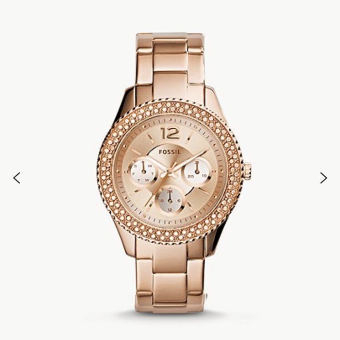 Jual Fossil stella multifunction rose 