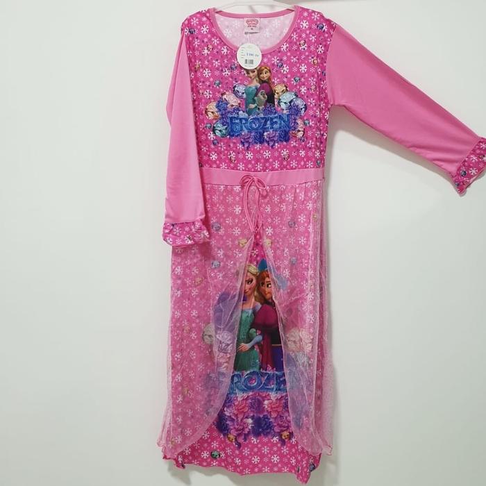 Gambar Baju Muslim Gamis Anak Perempuan 4 5 6 7 Tahun MAP009 - 4 Thn, Merah Muda dari Ali Outfit undefined Tokopedia