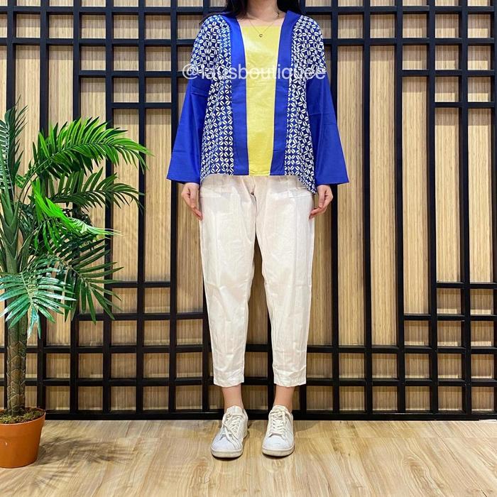 Gambar uluwatu batik/batik wanita lengan panjang - Biru dari LAUSBOUTIQUE undefined Tokopedia