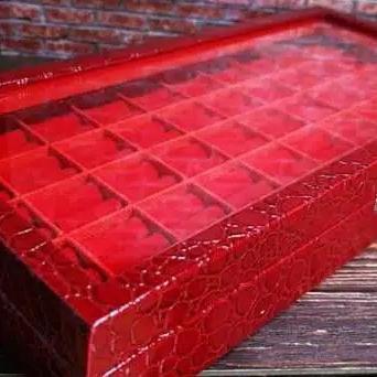 Gambar Kotak Cincin Ekslusife Isi 50Pcs - Merah dari zamzam grosir permata undefined Tokopedia
